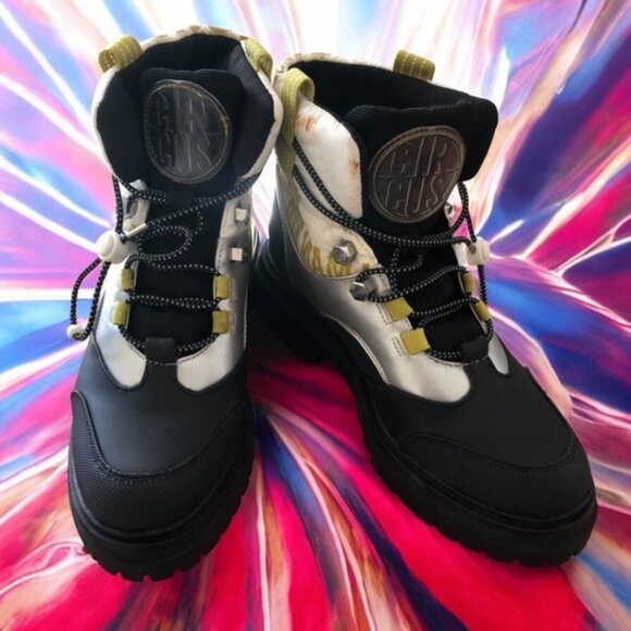 CIRCUS By SAM EDELMAN Trendy Ankle High Lace-Up Boots Water Resistant Sz 6M NEW - Picture 2 of 7